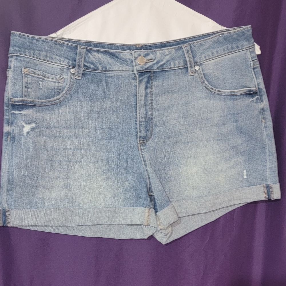 Time & Tru Jean shorts